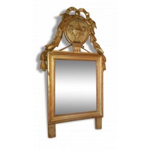 Miroir à fronton Louis XVI