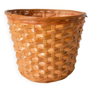 cache-pot en osier droit 19 X 15 cm