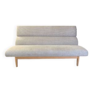 Banquette scandinave vintage, Canapé scandinave en teck des années 60, 70