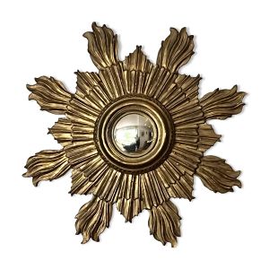 Miroir oeil de sorcière - bois - Très bon état