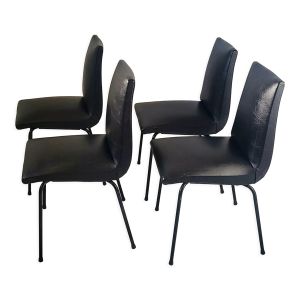 Suite de 4 chaises de Pierre Guariche Meurop 1960