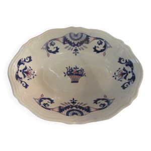 Ravier ou petit plat ovale céramique longchamps modèle rouennais