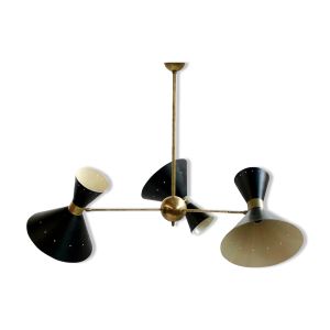 Lustre italien butterfly noir