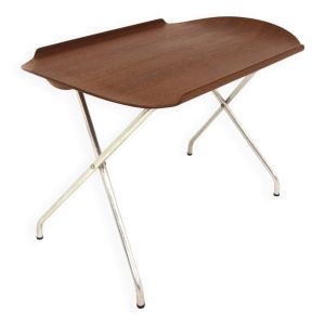 Desserte scandinave en teck, ''Amlinette'' F.M. Produkt, Fredriksbergs Metalvarefabrik, Norvège, 1960