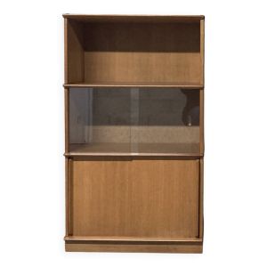 Buffet vitrine bibliothèque meuble Oscar vintage années 50