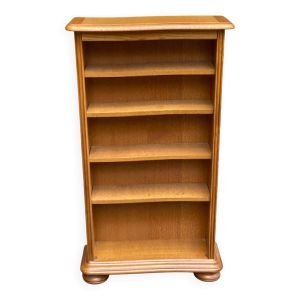 Étagère bibus Louis XIV peu profonde en chêne