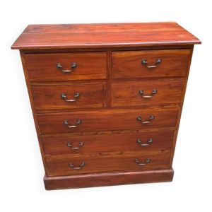 Commode métier mercerie bois massif 7 tiroirs