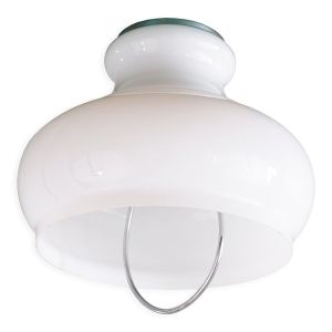 Suspension en opaline blanche