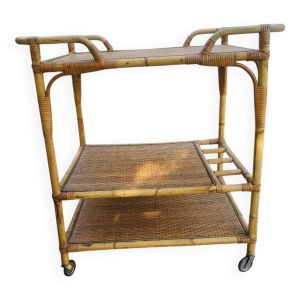 Table desservir rotin