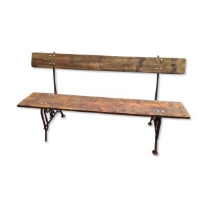 Banc de jardin en bois et fonte