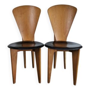 Paire de chaises design postmoderne italiens Calligaris