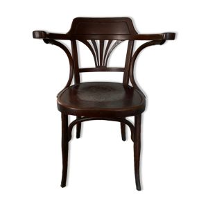 Fauteuil Jacques Joseph Kohn Vienne estampillé et étiquette