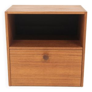 Console murale en teck, Nils Jonsson pour Troeds, Bjärnum, Suède, 1960