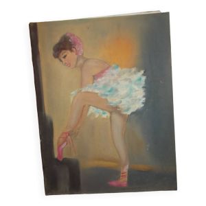 Huile sur toile danseuse