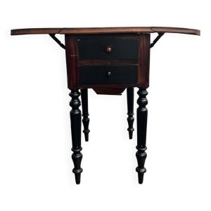 Table de chevet à abattants Louis Philippe