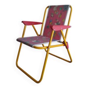 Fauteuil de camping pliable pour enfant vintage