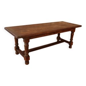 Grande table de ferme en chêne style monastère