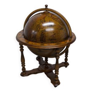 Bar globe mappe monde roulant