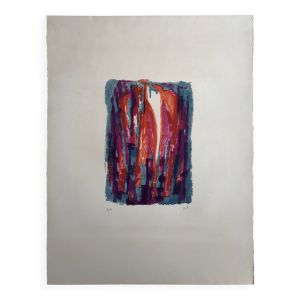 Honoré-marius bérard, gloria, 1950-51. lithographie originale signée au cra
