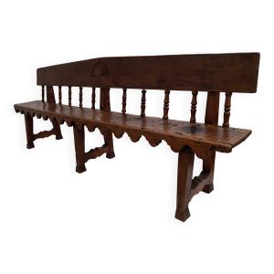 Banc d'église espagnol XVIII siècle