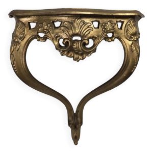 Table suspendue/console baroque vintage « dorée »