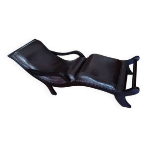 Superbe ancienne méridienne fauteuil lounge esprit colonial