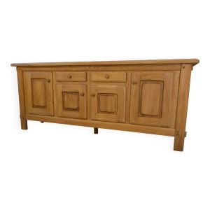 Grand buffet 4 portes en orme circa 1980's
