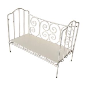 Banquette, lit en fer forgé