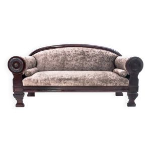 Canapé ancien de style Biedermeier, Europe du Nord, vers 1840.
