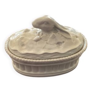 Terrine tête de lièvre en porcelaine