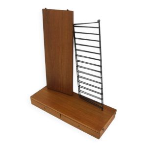 Étagères scandinave en teck ''String'', Kajsa et Nils Strinning, Suède, 1950