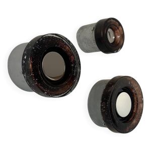 3 appliques Limburg en chrome et verre bullé, Allemagne 1960