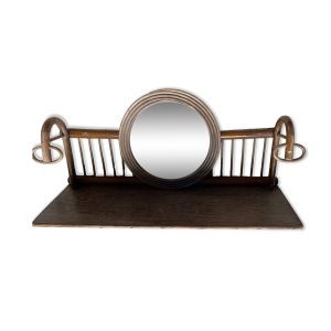 Ancien porte-manteaux avec miroir