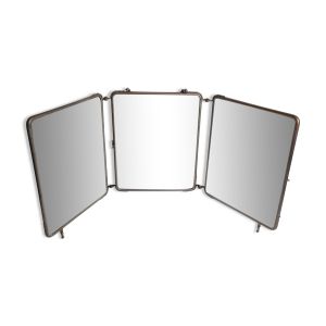 Miroir de barbier triptyque à poser ou à suspendre 1900