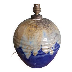 Lampe pied boule en céramique flammée dans le goût de Alphonse Mouton, Alph