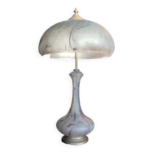 Grande lampe à poser verrerie de vianne pour suberville