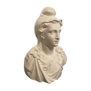 Buste de Marianne en plâtre modèle Mauger