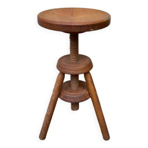 Tabouret à vis réglable vintage