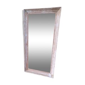 miroir en sapin mouluré et céruse ( collection papeete )