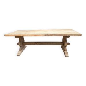 Table de type Monastère en chêne et orme