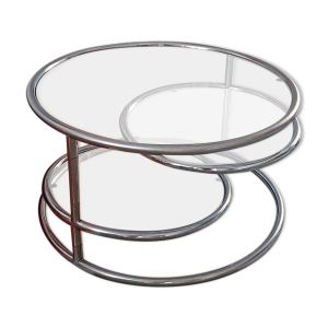 Table basse pivotante vintage
