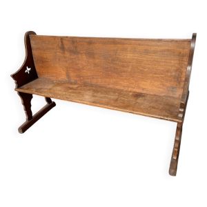 Banc d’église en chêne
