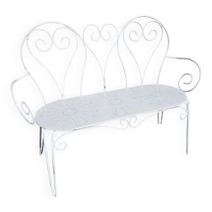 Banc de jardin en fer forgé