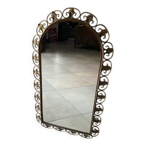 Miroir vintage en fer forgé