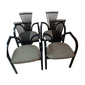 Lot de 4 chaise vintage ''Totem'' de Torstein Nilsen pour Westnofa 1980