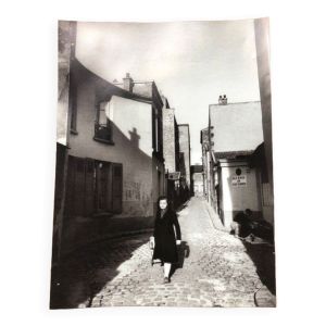 Photographie argentique Willy Ronis Belleville Paris