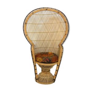 Fauteuil ''Emmanuelle'' en rotin Suède 1960