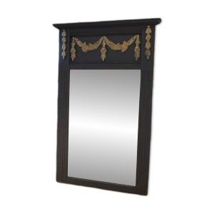 Miroir en chêne massif et verre biseauté art déco 1930’s