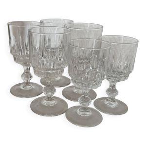 Verres à eau luminarc modèle lance 1970