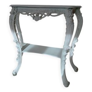 Console style baroque blanche